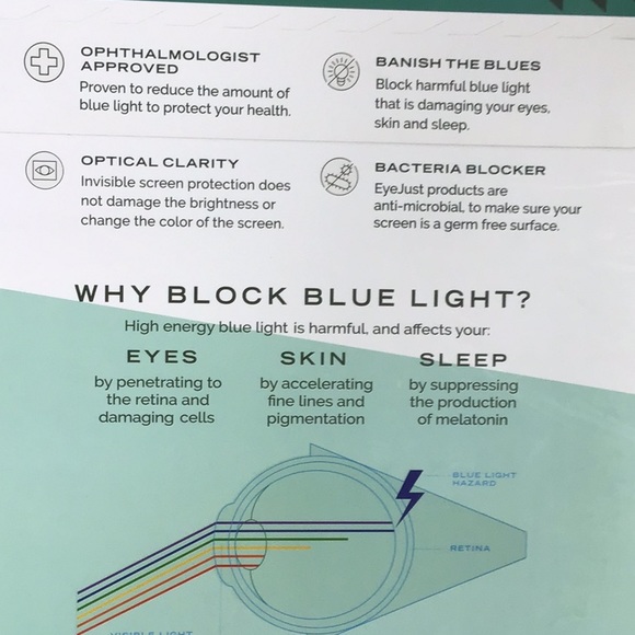 MacBook 13 Eye Just Blue Light Blocking Screen NWT - Picture 3 of 9